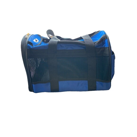 Fashion Pet Travel Gear Small‎ Dog Cat Carrier Blue Pre Owned - Picture 3 of 11